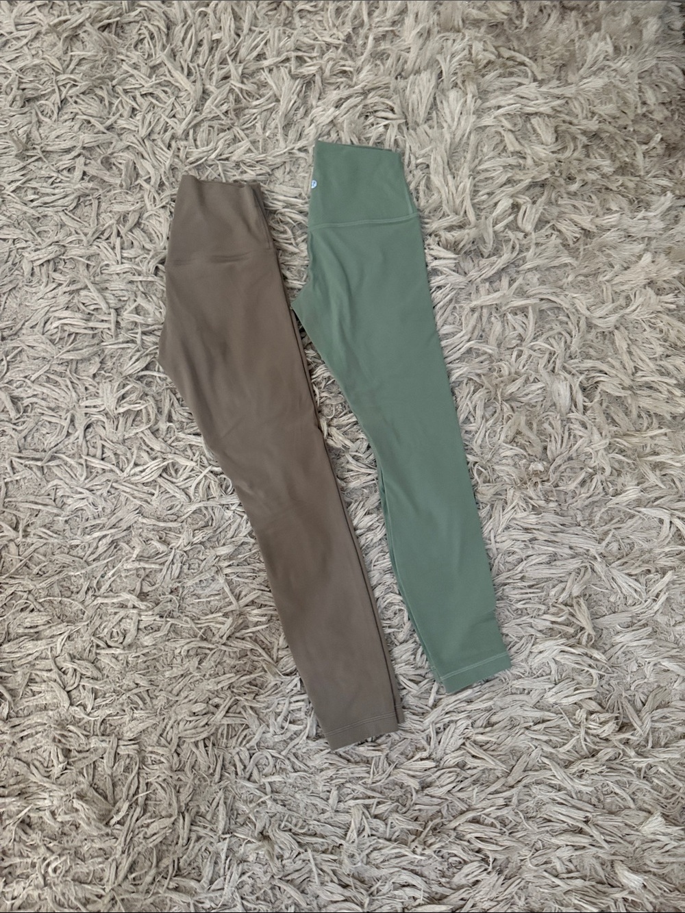 lululemon athletica Leggings in Brown and Sage Green